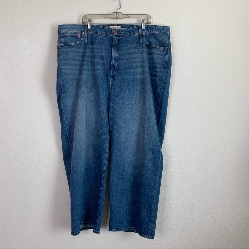 Madewell women’s curvy slim wide leg jeans 37Tall